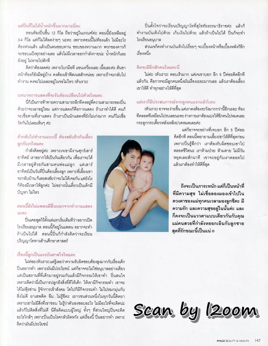 (วันวาน) ปิ่น เก็จมณี @ IMAGE Beauty & Health Winter 2001