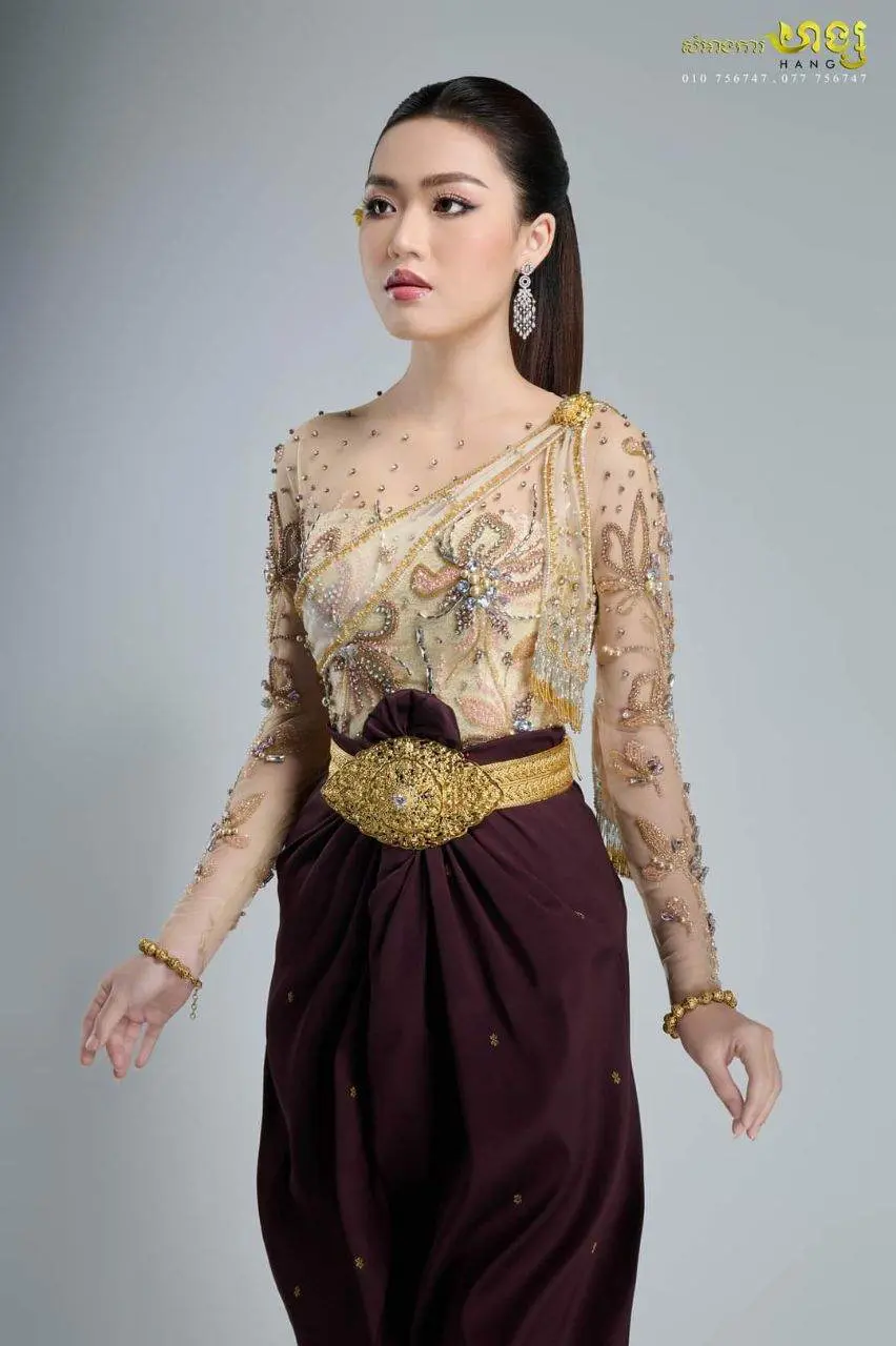ð°ðCambodia national clothing. Khmer wedding costume. Khmer dress