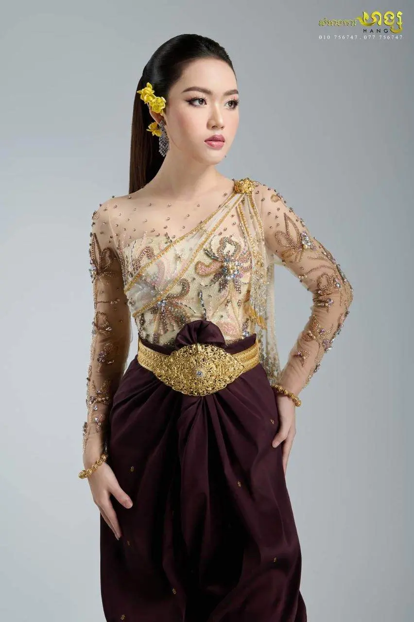 ð°ðCambodia national clothing. Khmer wedding costume. Khmer dress