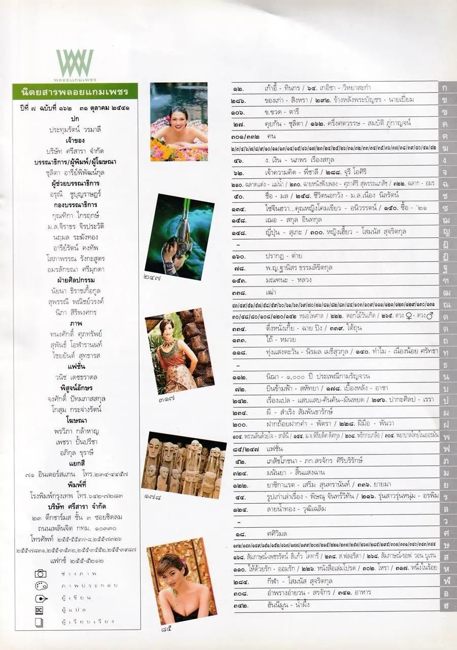 (วันวาน) เฮเลน ปทุมรัตน์ @ พลอยแกมเพชร ปีที่ 7 ฉบับที่ 162 ตุลาคม 2541