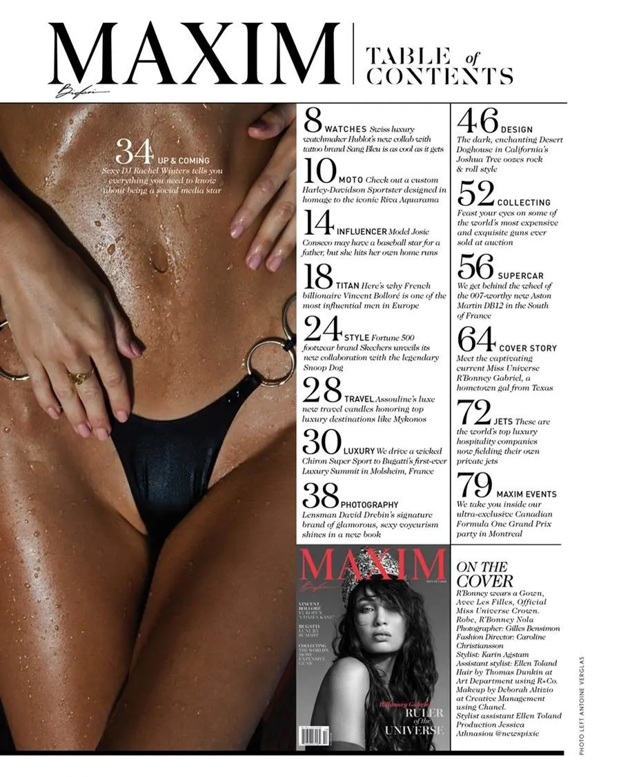 R&rsquo;Bonney Gabriel @ MAXIM usa Sep-Oct 2023