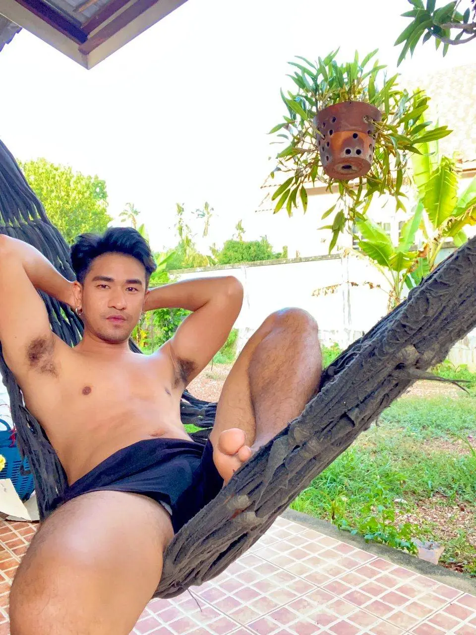 พ่อค้าขายกางเกงในแบบบ้านๆ