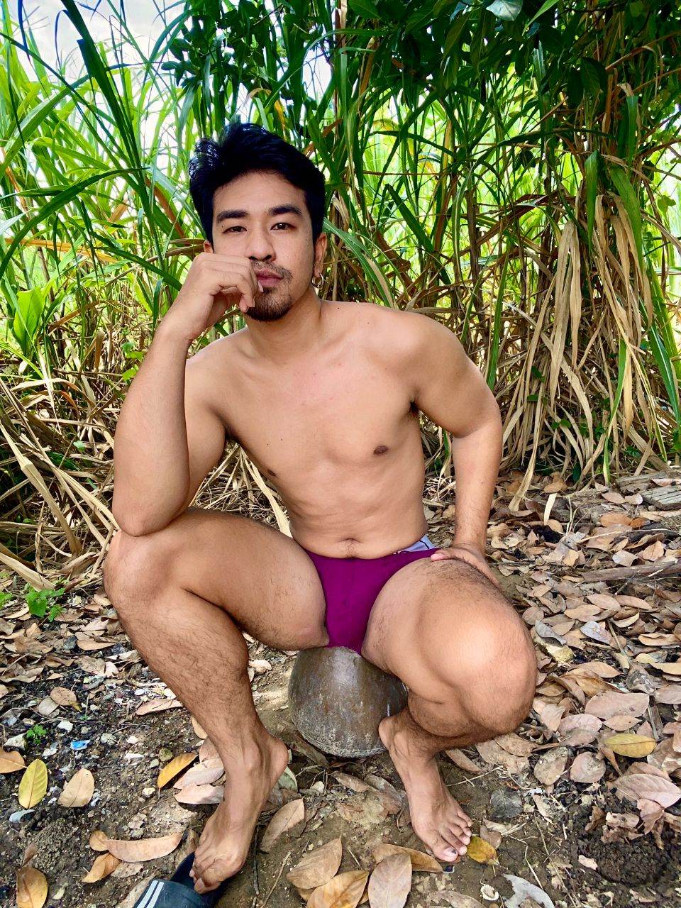 พ่อค้าขายกางเกงในแบบบ้านๆ