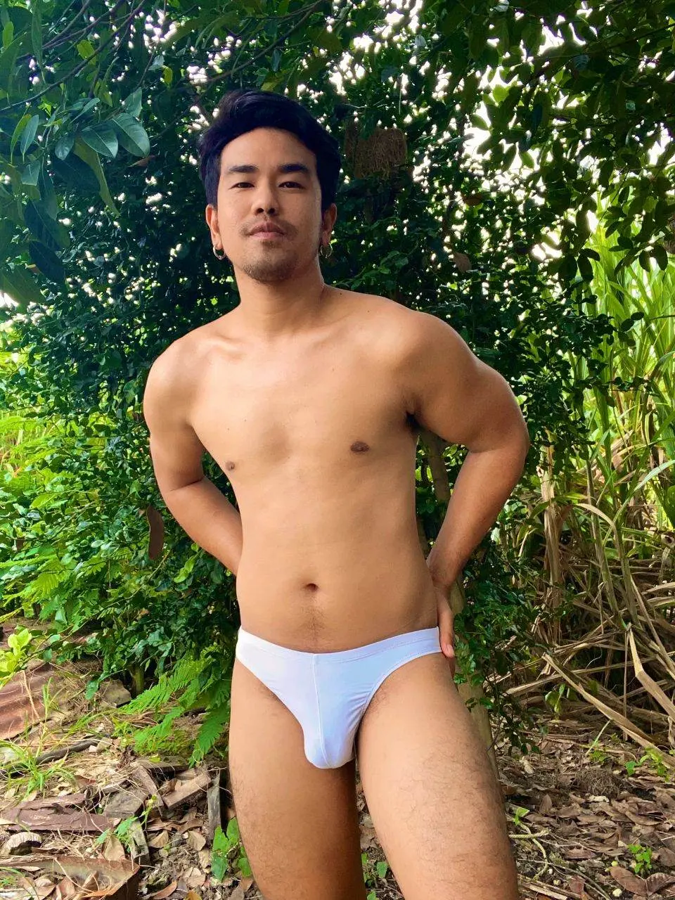 พ่อค้าขายกางเกงในแบบบ้านๆ
