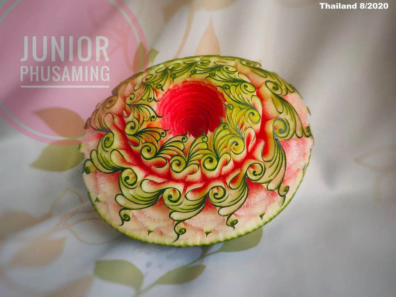 Thai Watermelon Carving 🇹🇭
