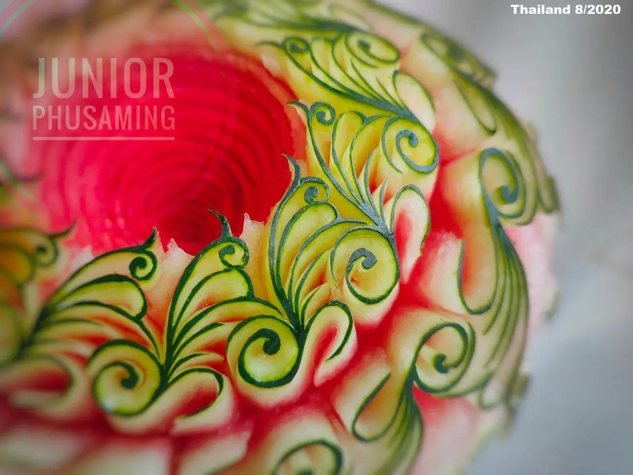 Thai Watermelon Carving 🇹🇭
