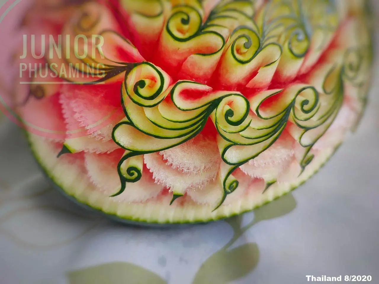 Thai Watermelon Carving 🇹🇭