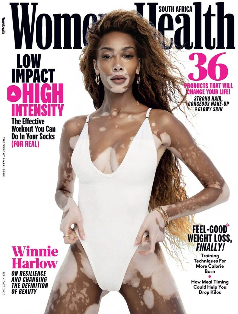 Winnie Harlow @ Women's Health South Africa Sep-Oct 2023
