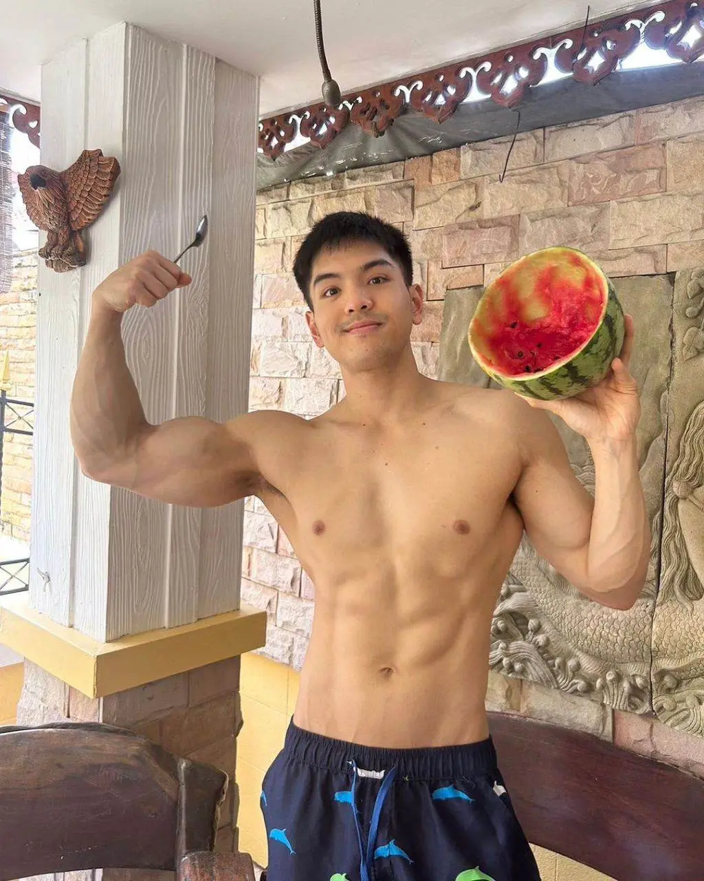 หิวจังทั้งคนทั้งแตงโม #น้ำคงหวาน