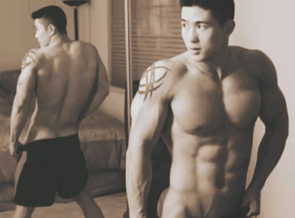 หล่อล่ำโดนตำถั่วแดง