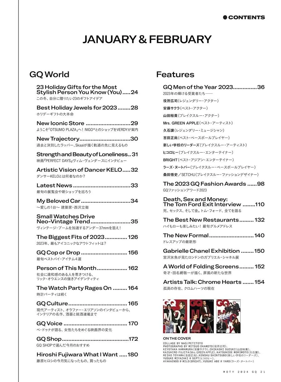ไบร์ท วชิรวิชญ์ @ GQ Japan January-February 2024