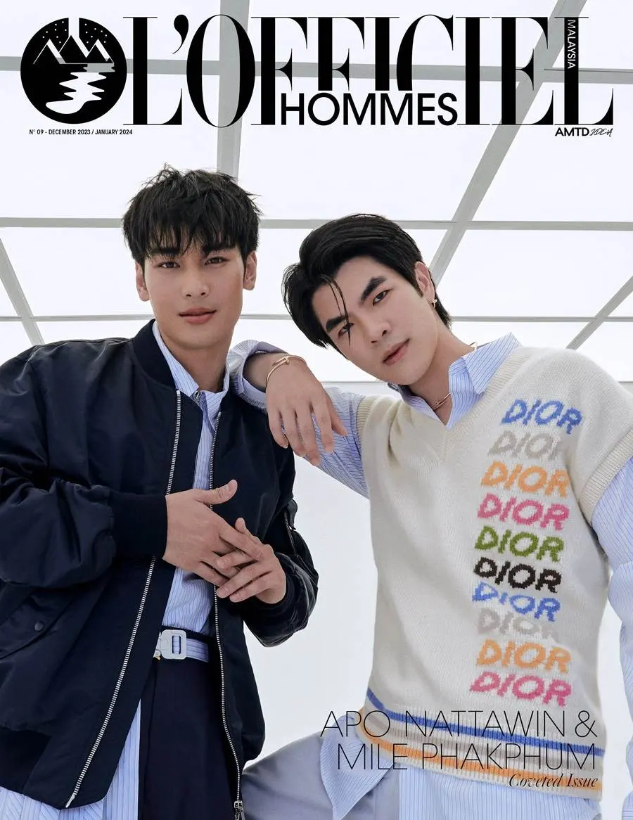 อาโป-ณัฐวิญญ์ & มาย-ภาคภูมิ @ L'Officiel Hommes Malaysia December/January 2024
