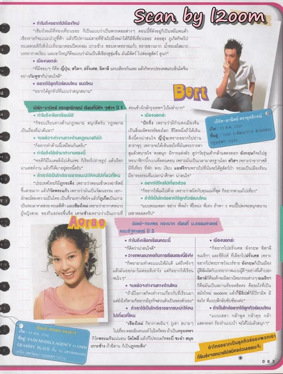 (วันวาน) นิตยสาร เธอกับฉัน ปีที่ 21 ฉบับที่ 482 ปักษ์หลัง มกราคม 2547