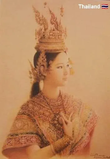RAD KLAO PLEW : Flame tiara 🇹🇭  THAI HEADDRESS IN TRADITIONAL DANCE