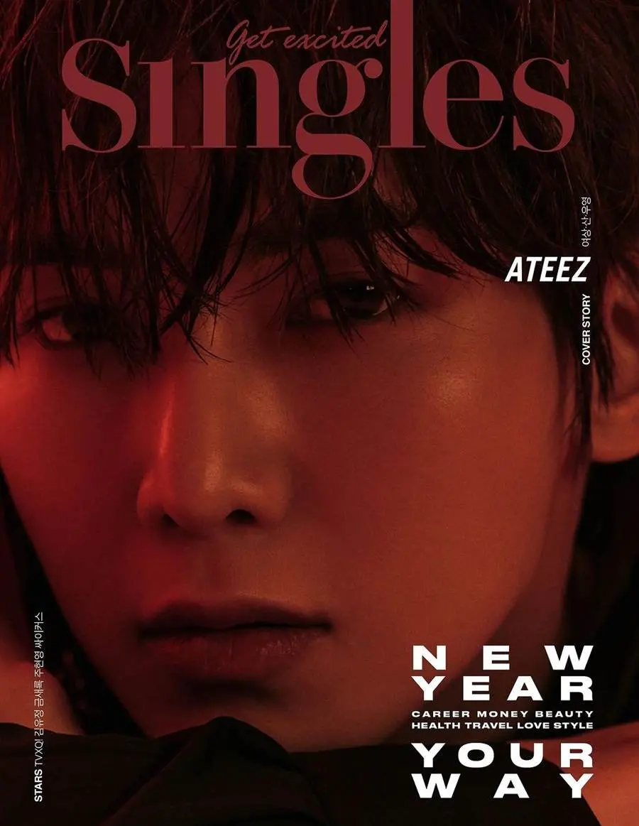 (ATEEZ) Yeosang, San & Wooyoung @ Singles Korea January 2024