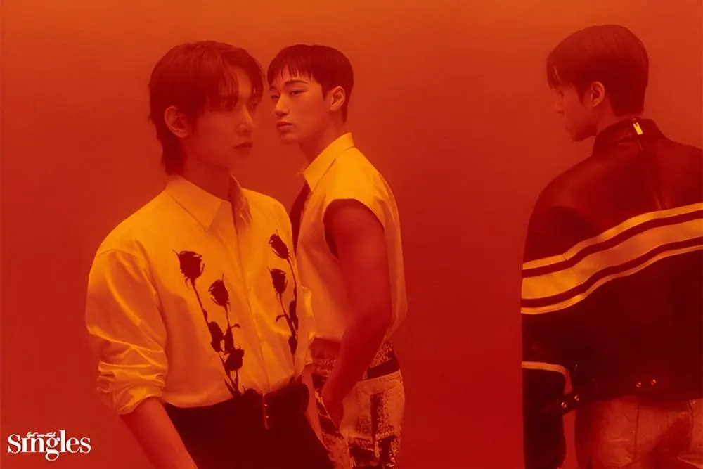 (ATEEZ) Yeosang, San & Wooyoung @ Singles Korea January 2024