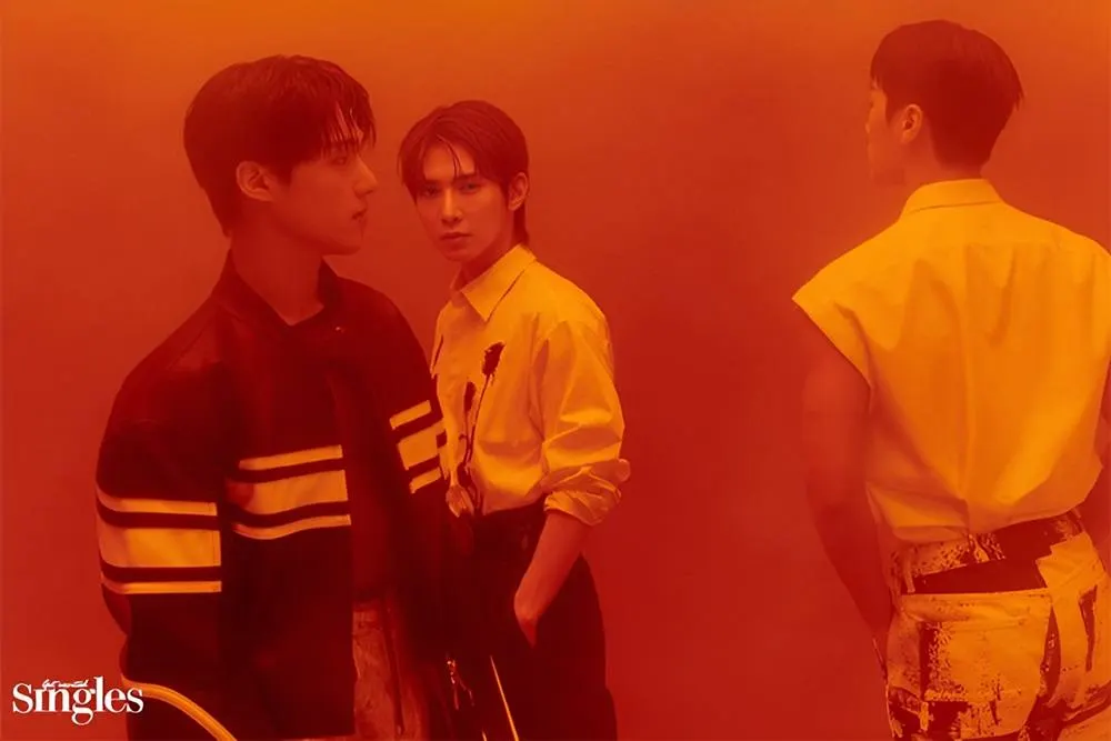 (ATEEZ) Yeosang, San & Wooyoung @ Singles Korea January 2024
