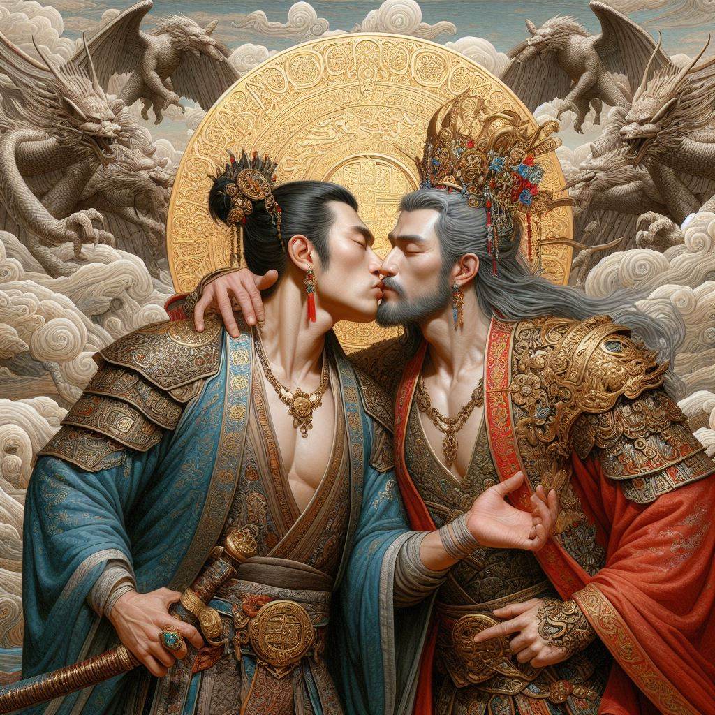 Chinese boys love : AI Art