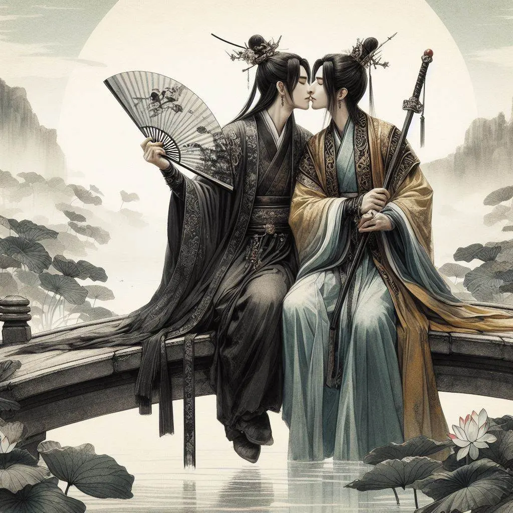 Chinese boys love : AI Art