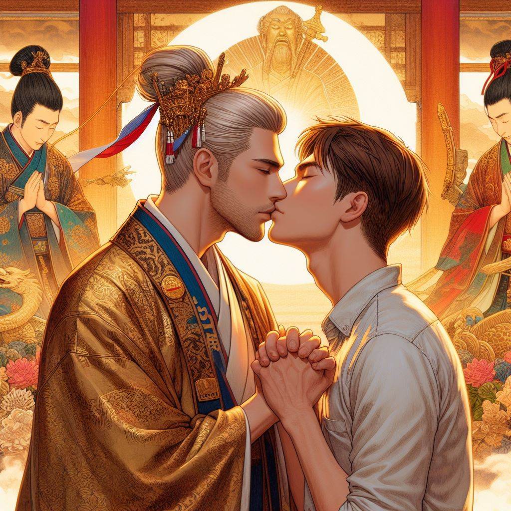 Chinese boys love : AI Art