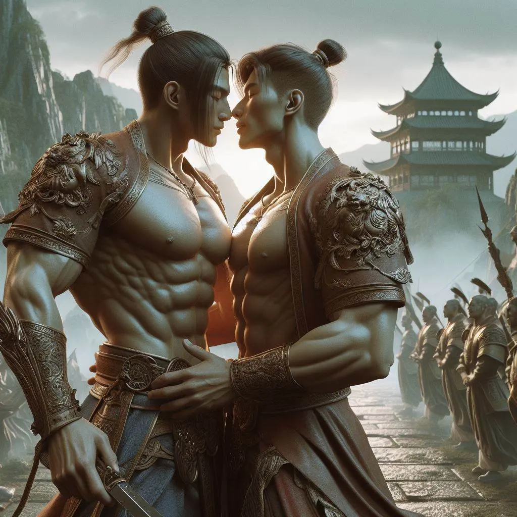 Chinese boys love : AI Art