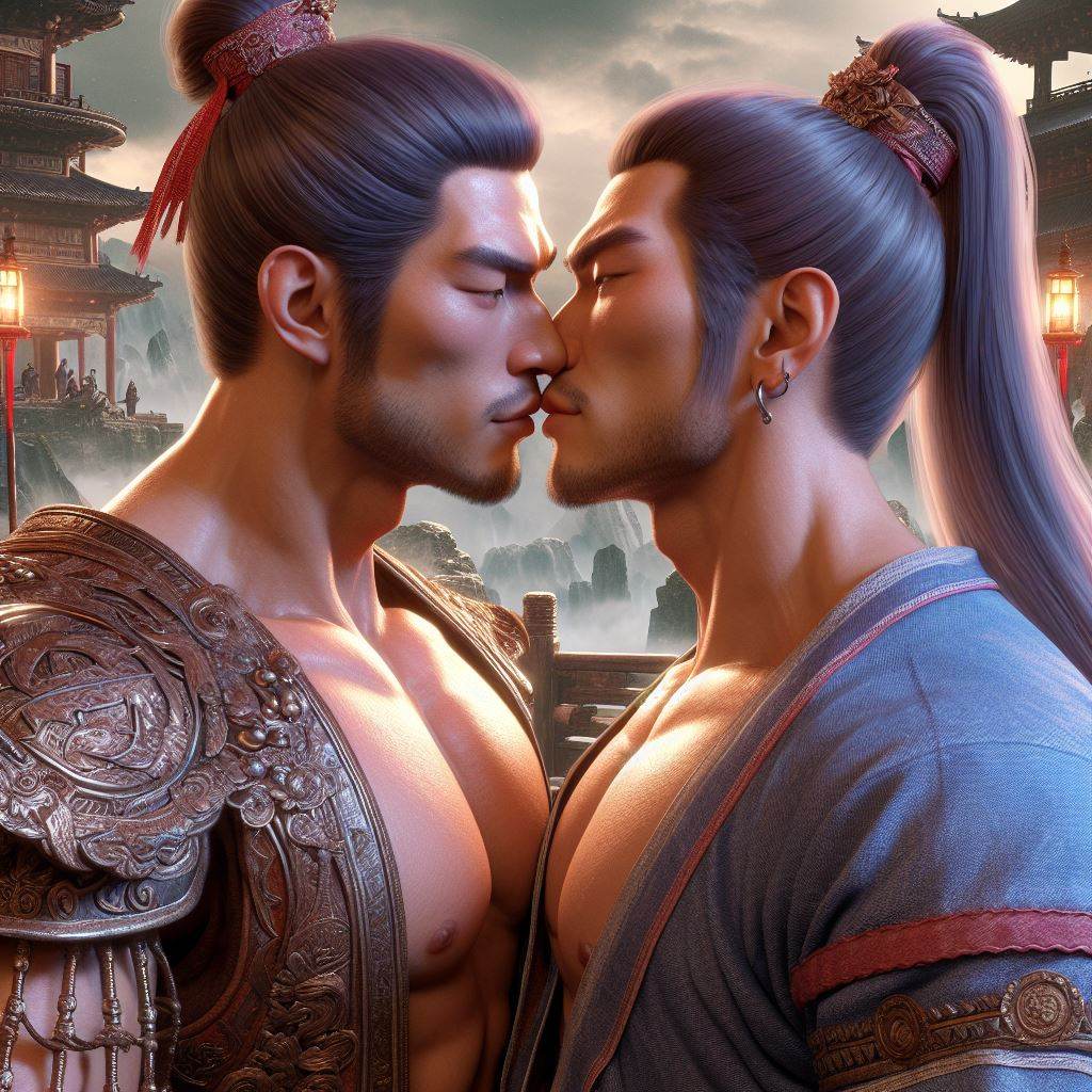 Chinese boys love : AI Art