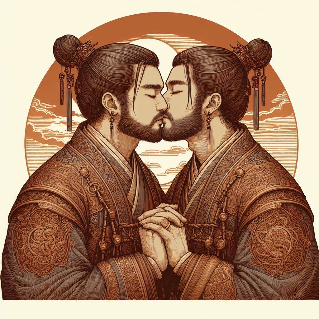 Chinese boys love : AI Art