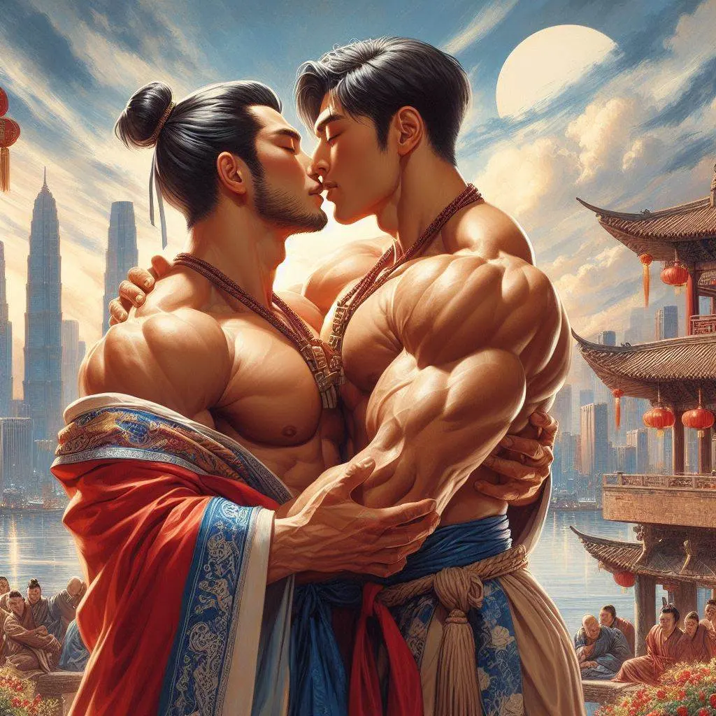 Chinese boys love : AI Art