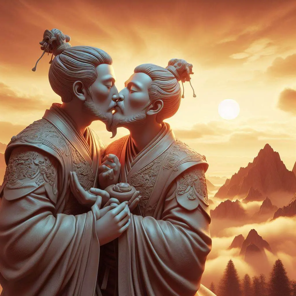 Chinese boys love : AI Art