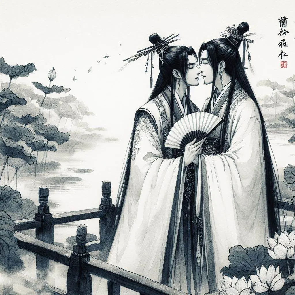 Chinese boys love : AI Art