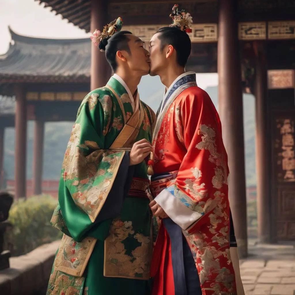 Chinese boys love : AI Art
