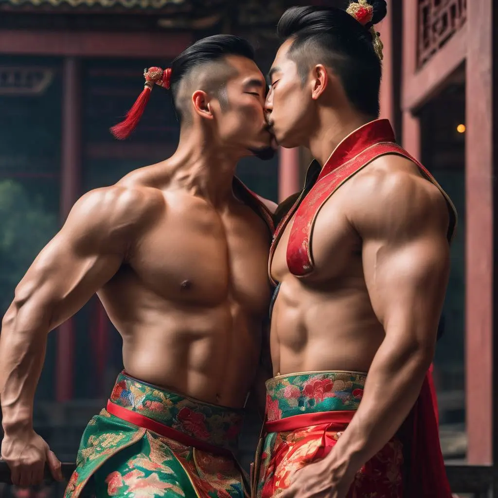 Chinese boys love : AI Art