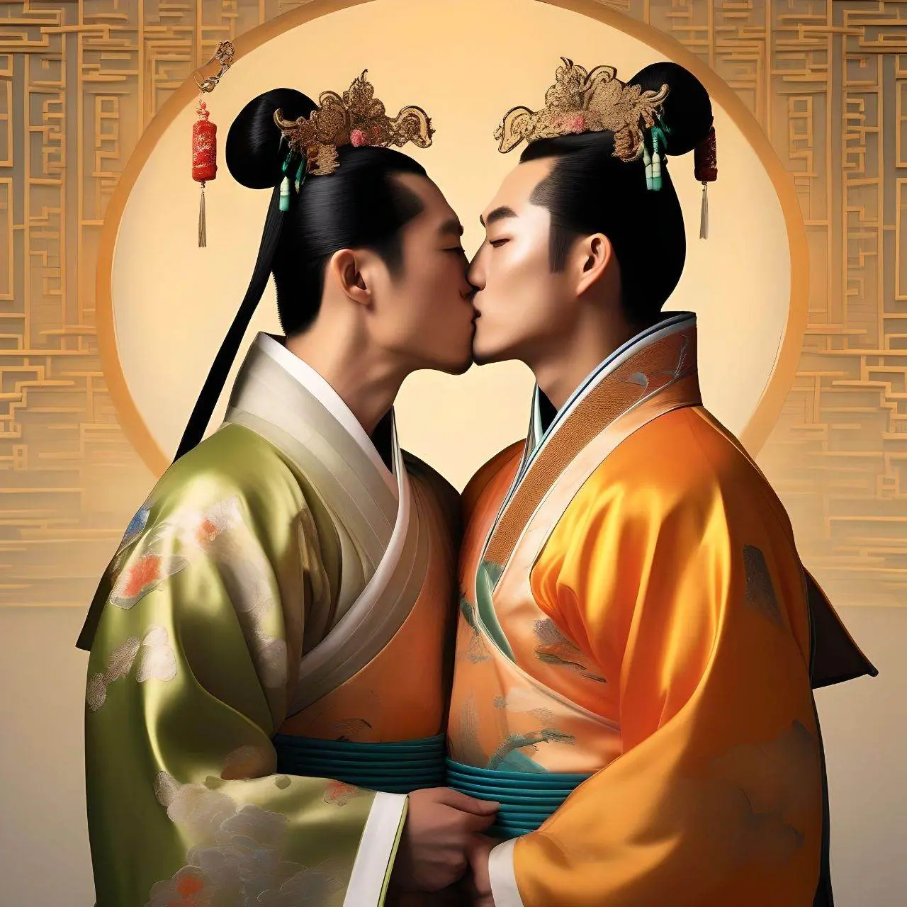 Chinese boys love : AI Art