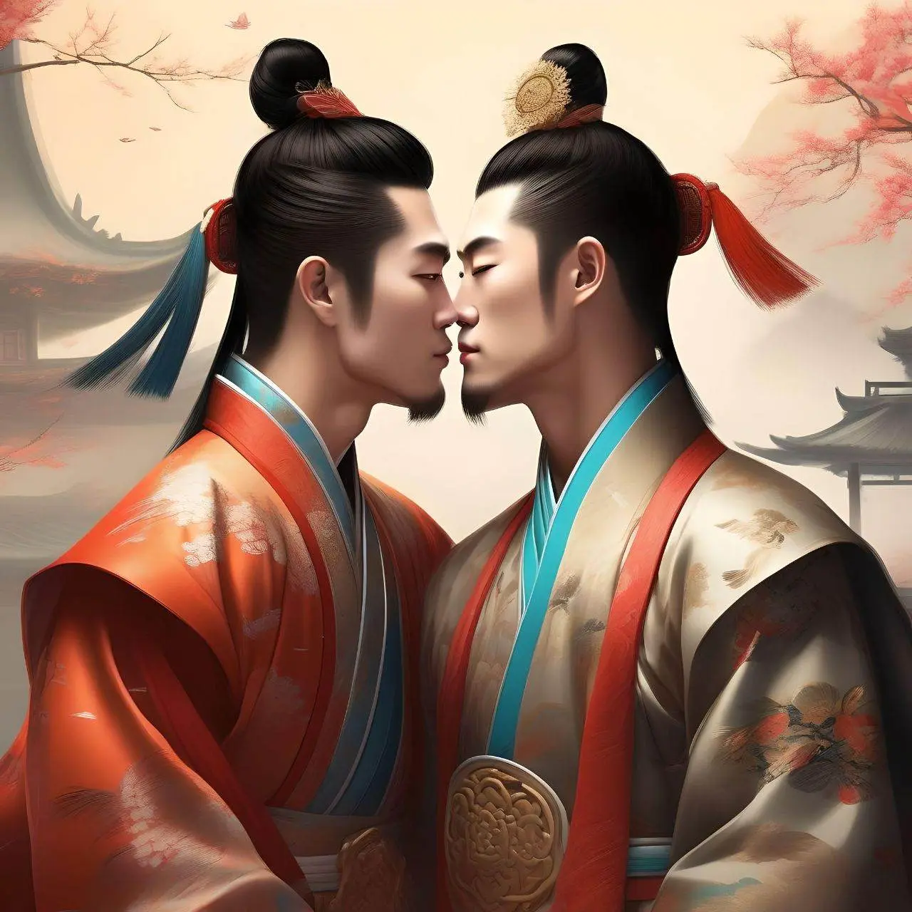Chinese boys love : AI Art