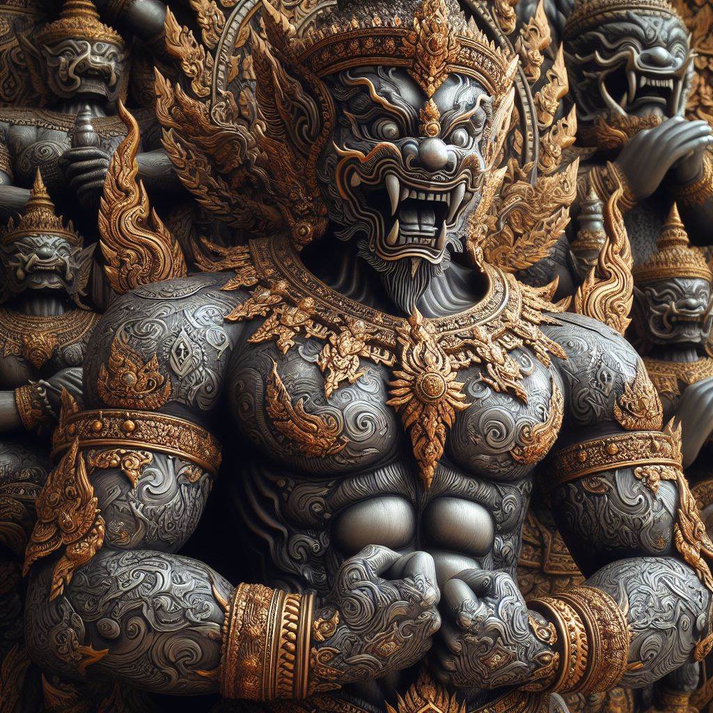 Thai muscle guy : AI Art