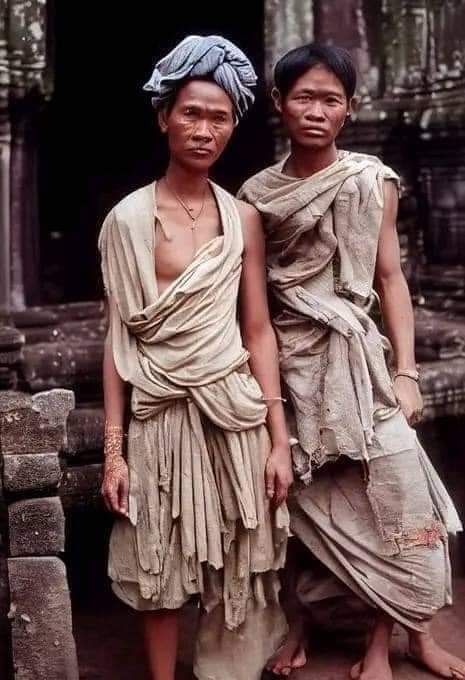 Cambodia national costume. Khmer dress.