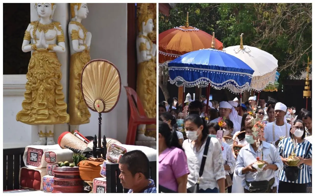 บรรชาอุปสมบท วัดพระธาตุพระลอ อำเภอสอง จังหวัดแพร่
