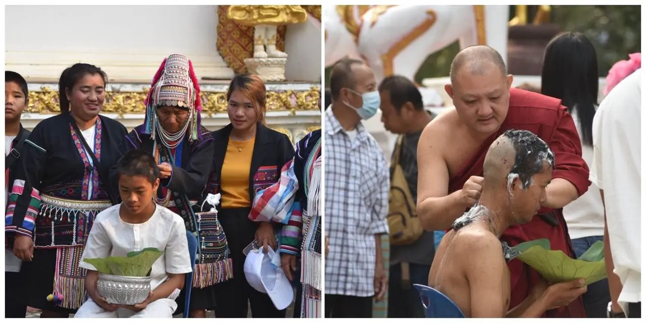 บรรชาอุปสมบท วัดพระธาตุพระลอ อำเภอสอง จังหวัดแพร่