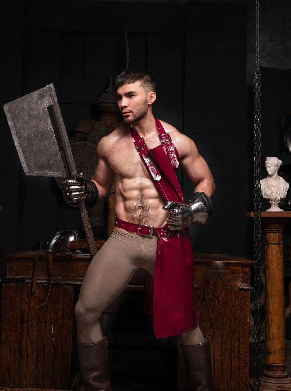 หล่อเข้ม พร้อมขนดก จาก tw. @apolloartX
