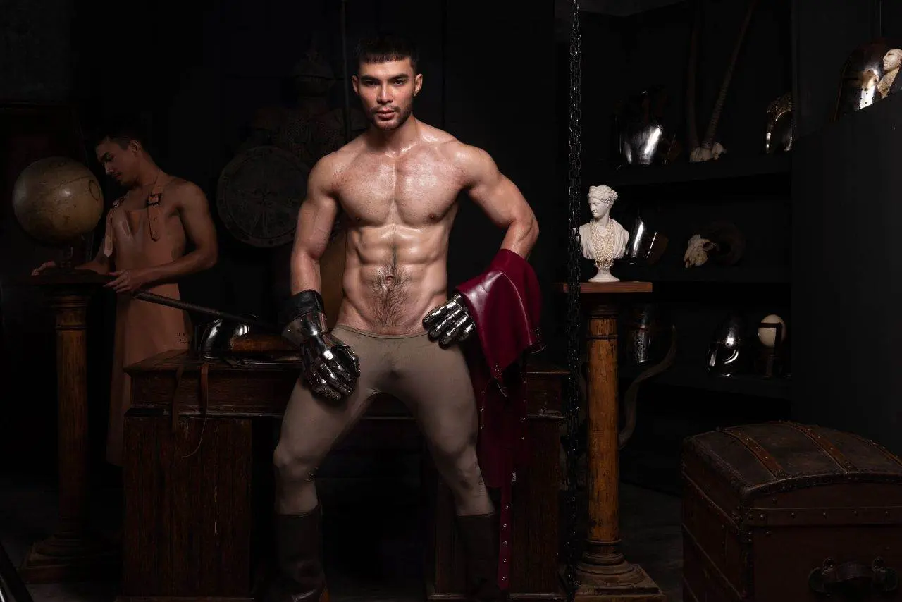 หล่อเข้ม พร้อมขนดก จาก tw. @apolloartX