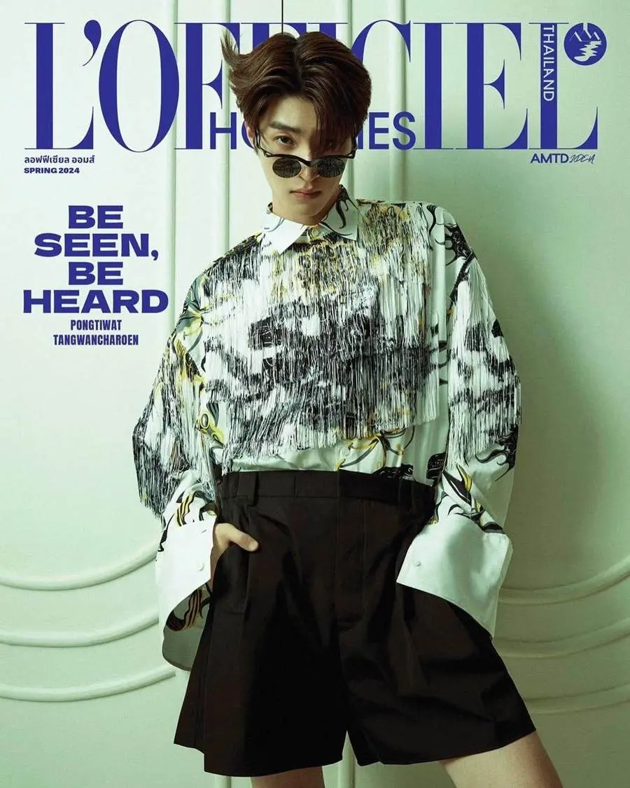 บลู-พงศ์ทิวัตถ์ @ L'Officiel Hommes Thailand Spring 2024