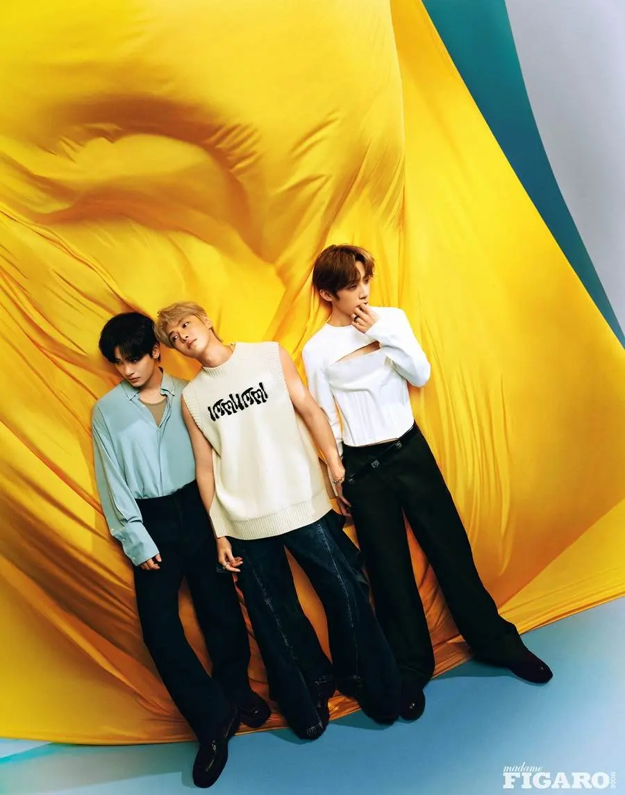 (NEWTHR3E) Yao Bonan, JiaYi & Xia Hanyu @ madame FIGARO Mode China January 2024