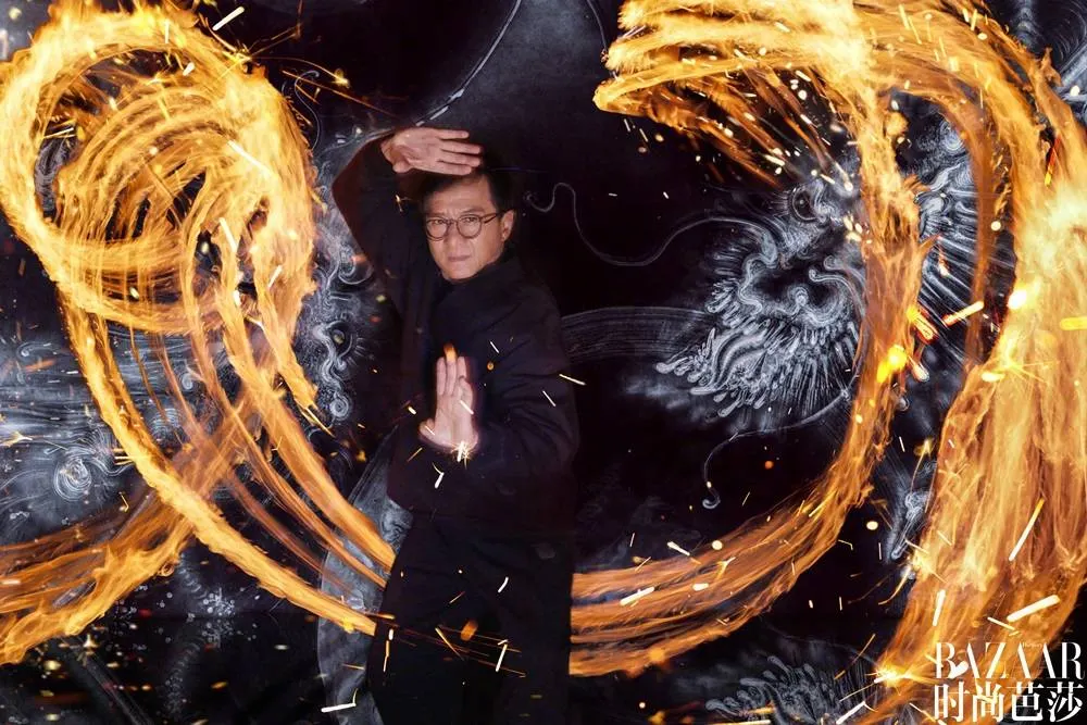 Jackie Chan @ Harper's BAZAAR China February 2024