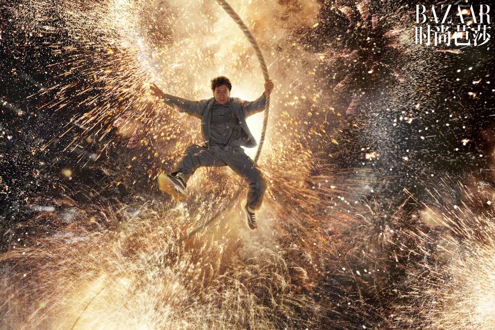 Jackie Chan @ Harper's BAZAAR China February 2024