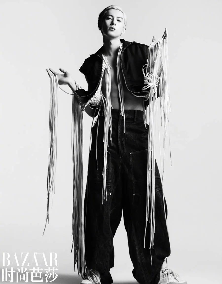 Dylan Wang @ Harper's BAZAAR China February 2024