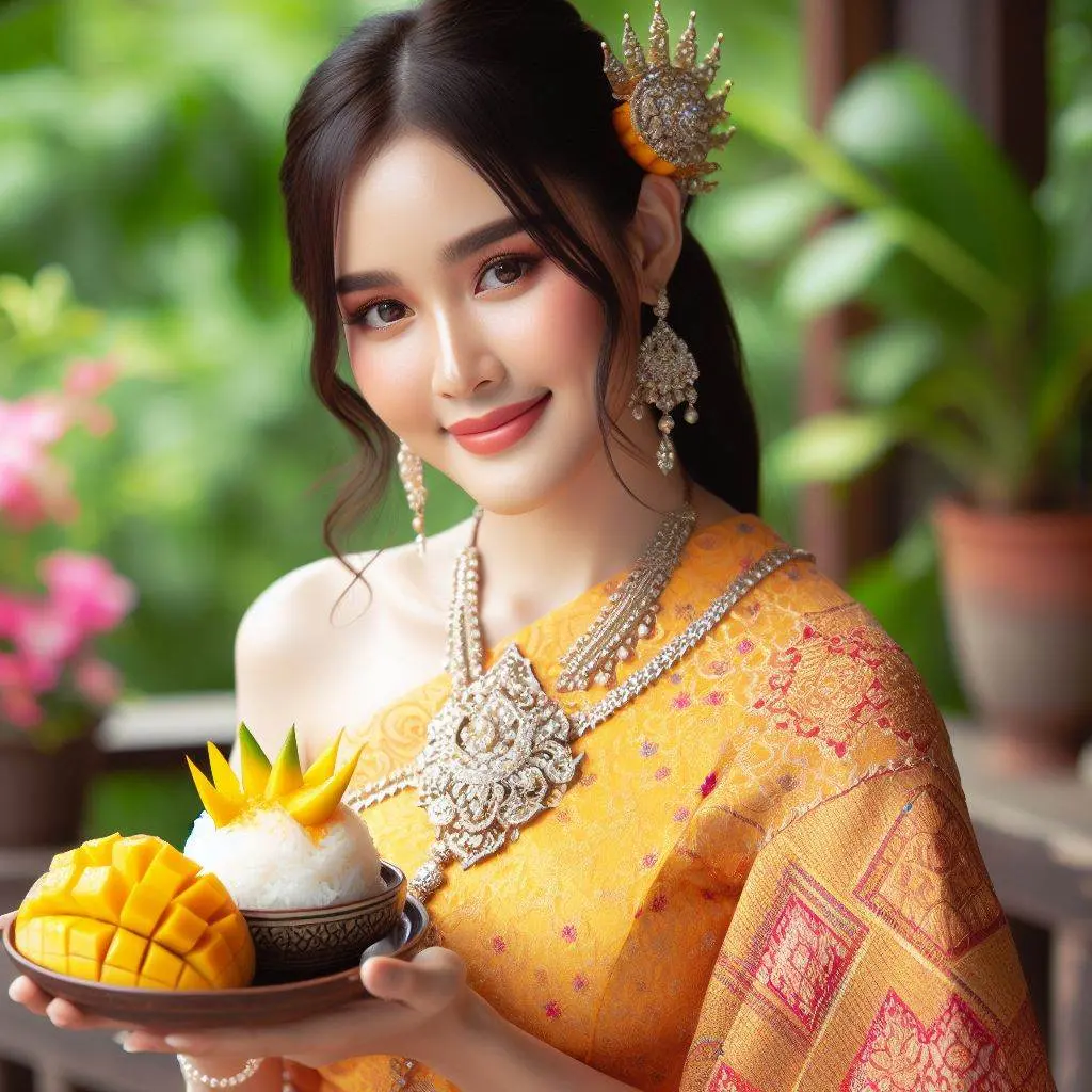 THAILAND 🇹🇭 | AI ART: Thai lady wear Thai traditional dress