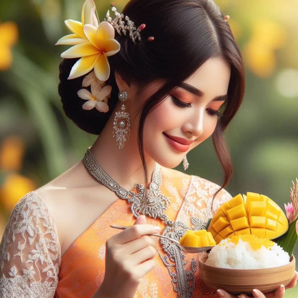 THAILAND 🇹🇭 | AI ART: Thai lady wear Thai traditional dress