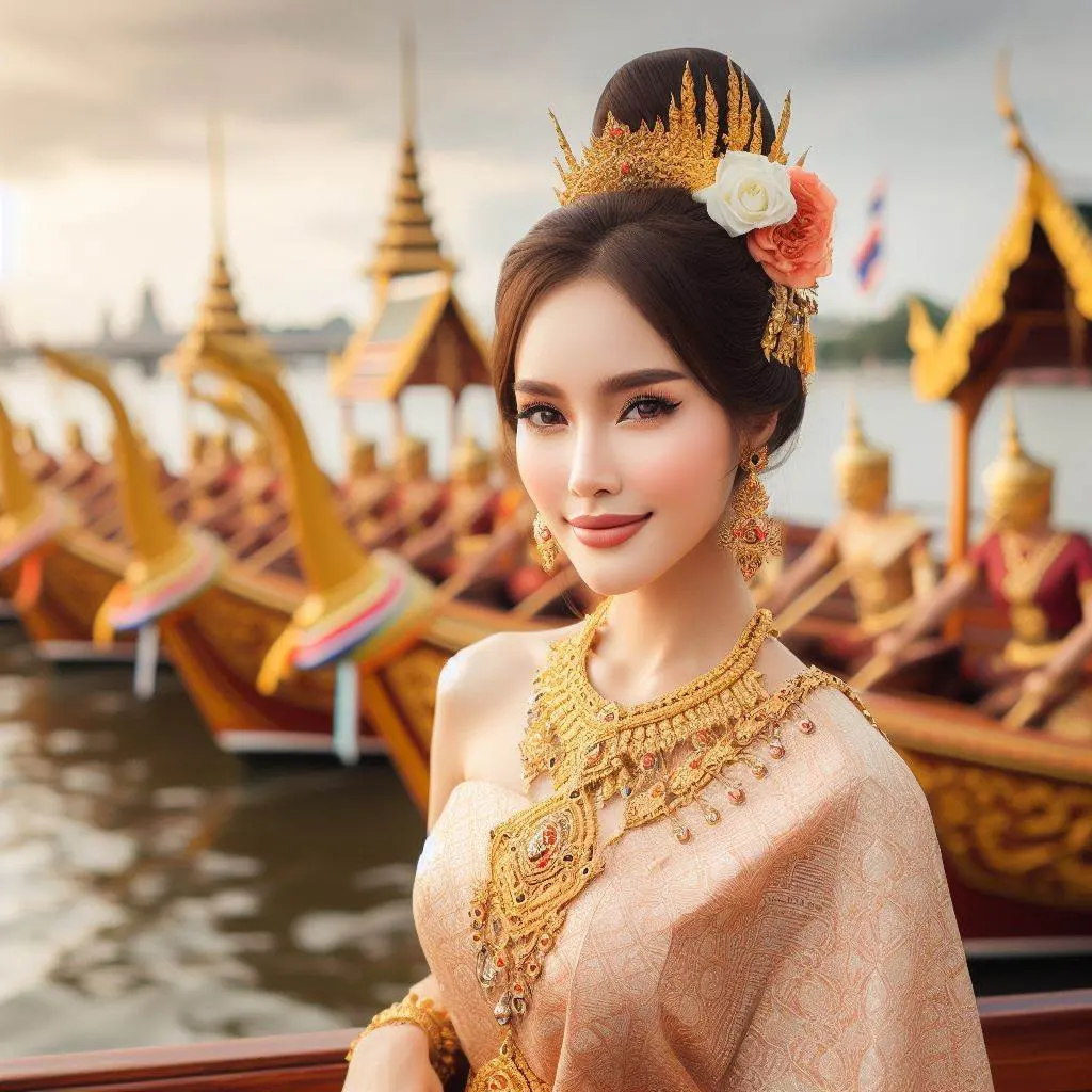 THAILAND 🇹🇭 | AI ART: Thai lady wear Thai traditional dress
