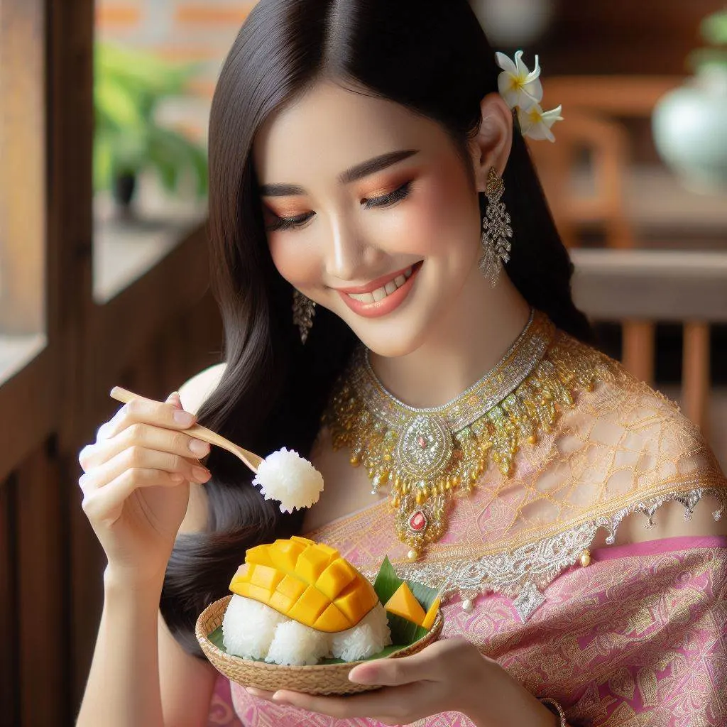THAILAND 🇹🇭 | AI ART: Thai lady wear Thai traditional dress
