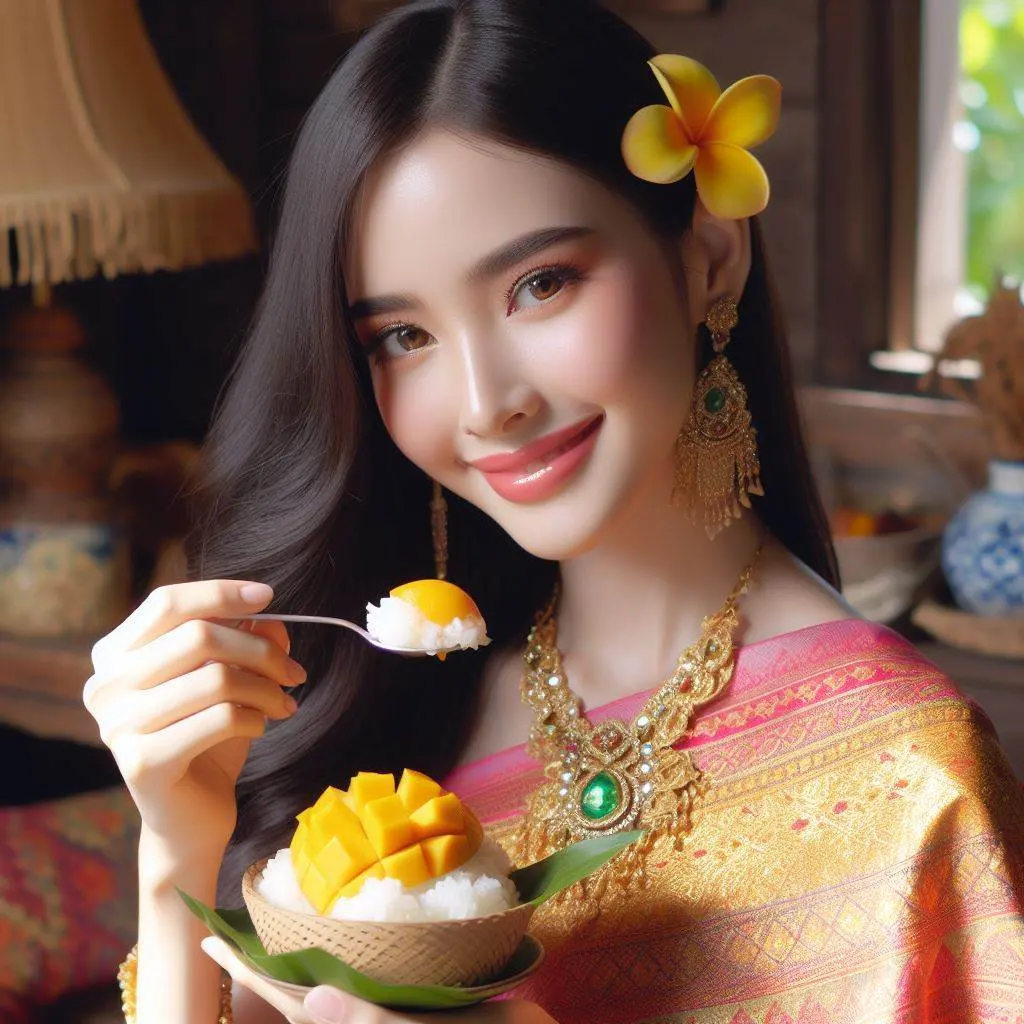 THAILAND 🇹🇭 | AI ART: Thai lady wear Thai traditional dress